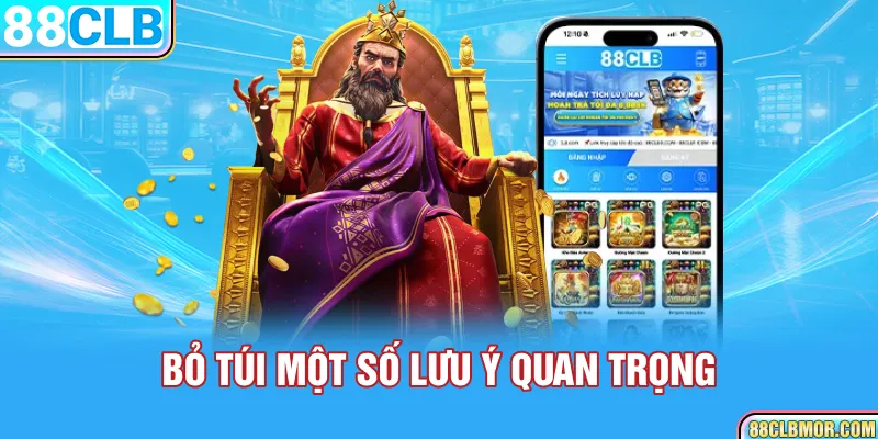 Bỏ túi một số lưu ý quan trọng